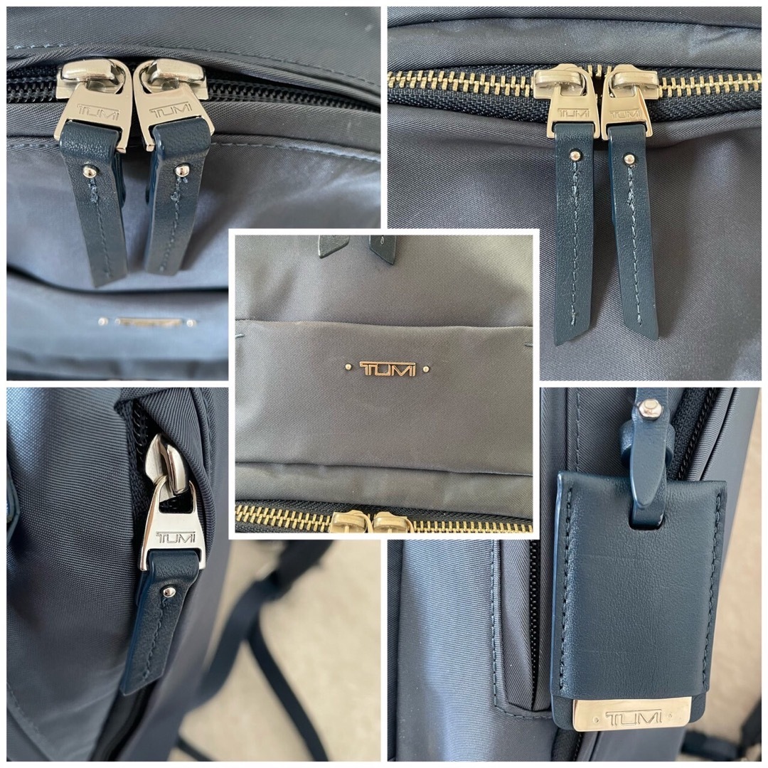 TUMI ボディバッグ リュック 2way ナイロン ブルー ナディア