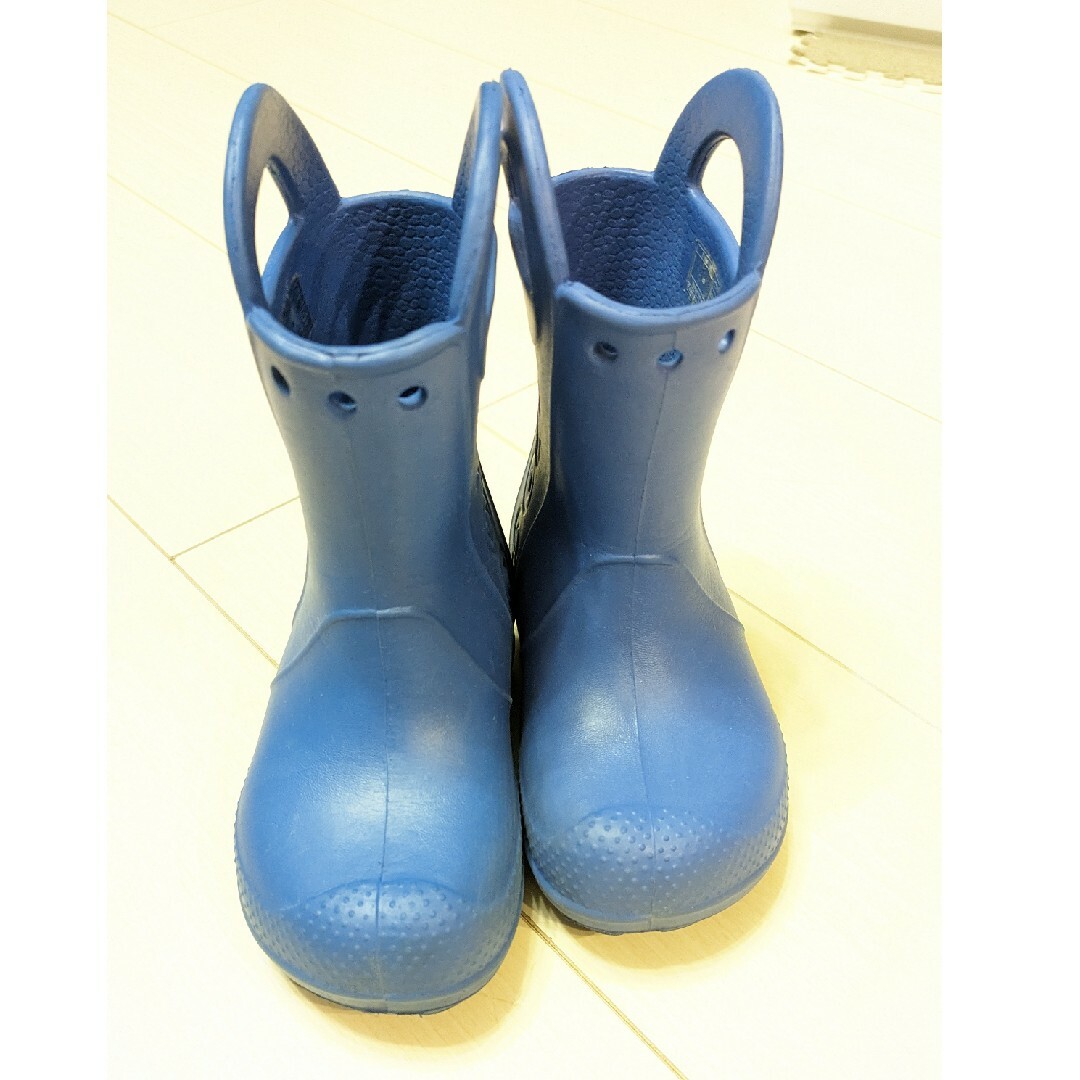 crocs　クロックス　レインブーツ　長靴　ブルー　c9 16.5cm | フリマアプリ ラクマ