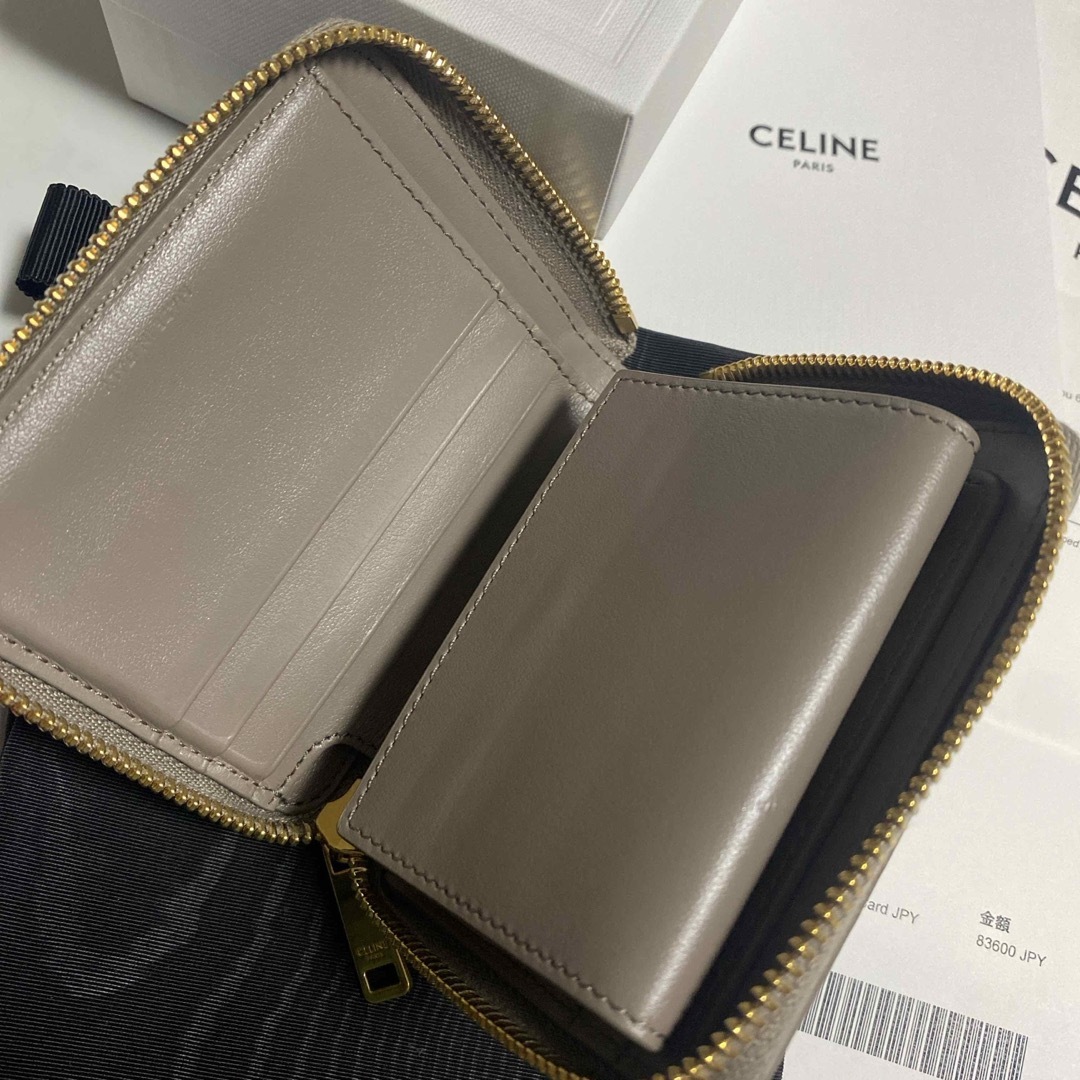 celine - セリーヌ スモールジップウォレット コンパクト財布 ラウンド