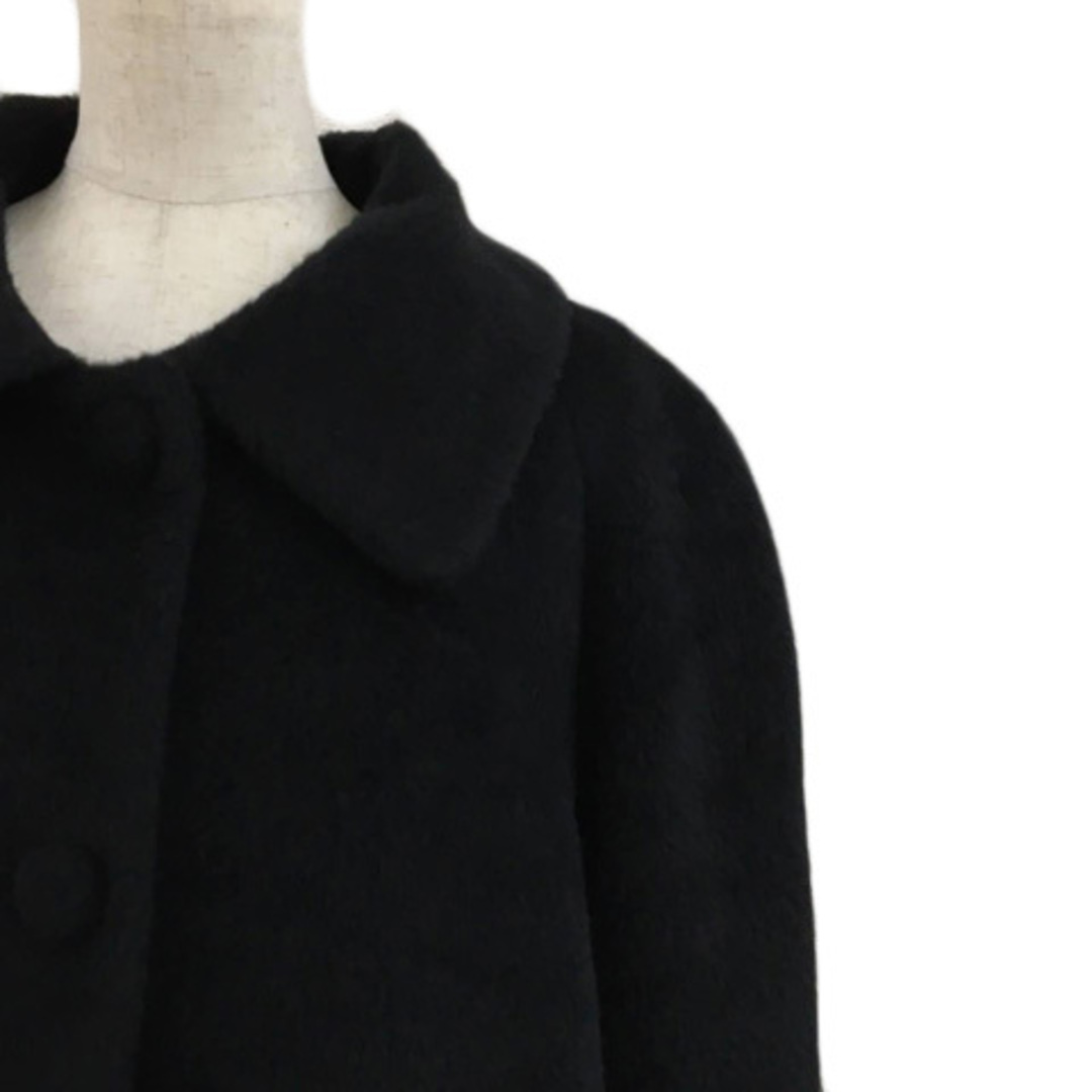 ROPE’(ロペ)のロペ コート シングル ミドル フェイクファー 無地 ウール 長袖 9AT 黒 レディースのジャケット/アウター(その他)の商品写真