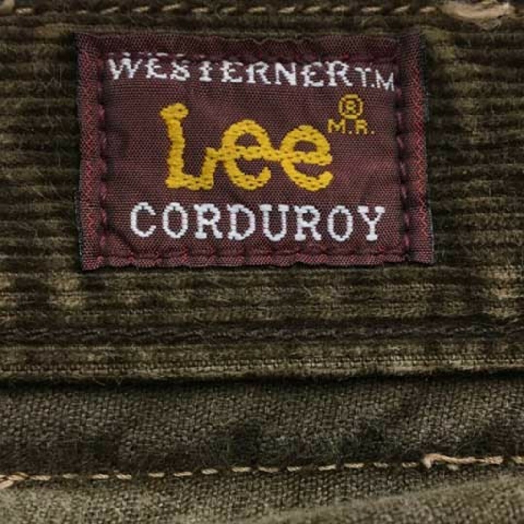 Lee(リー)のリー パンツ ストレート ロング コーデュロイ 無地 31×33 茶 ブラウン メンズのパンツ(スラックス)の商品写真