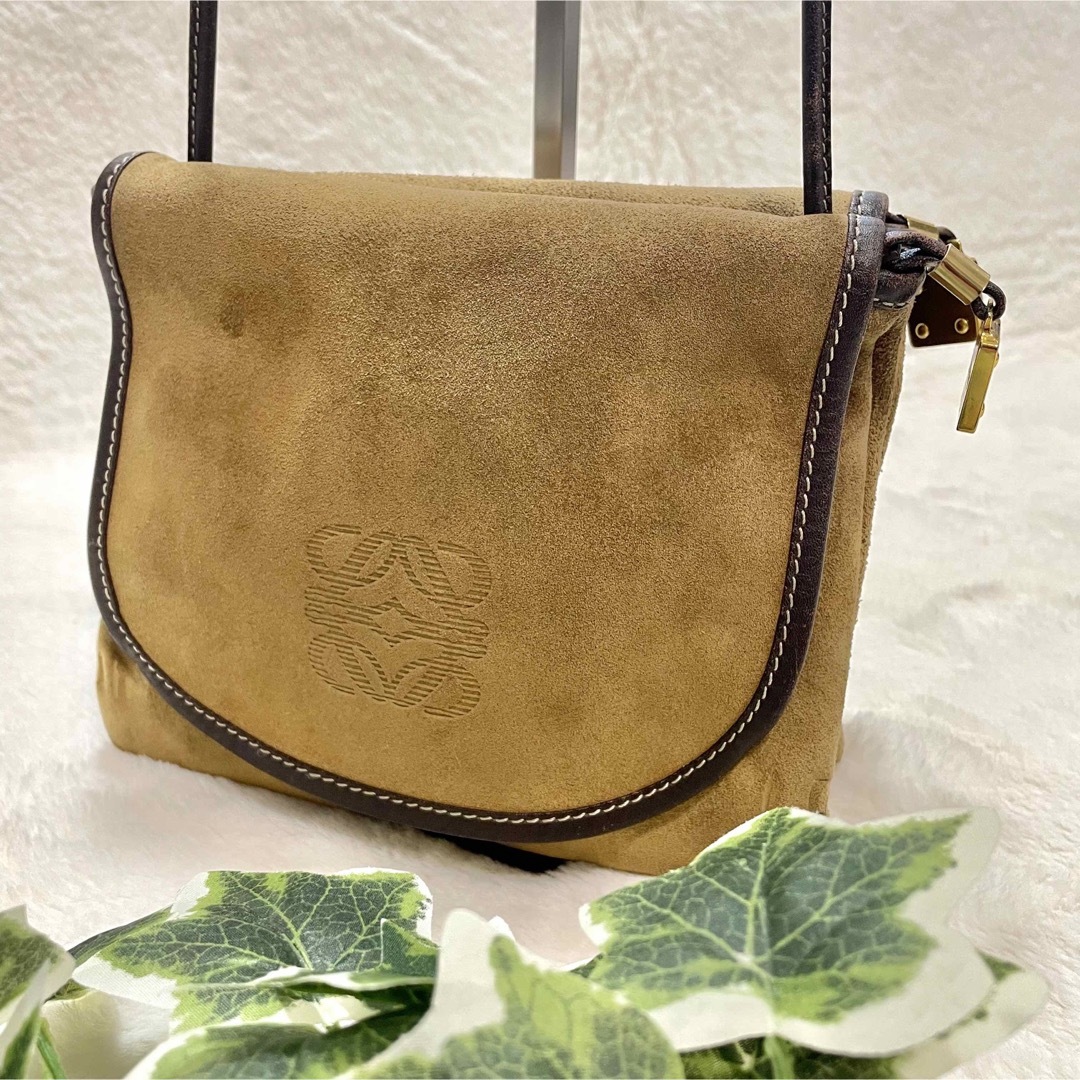 LOEWE  スエード ショルダーバッグ