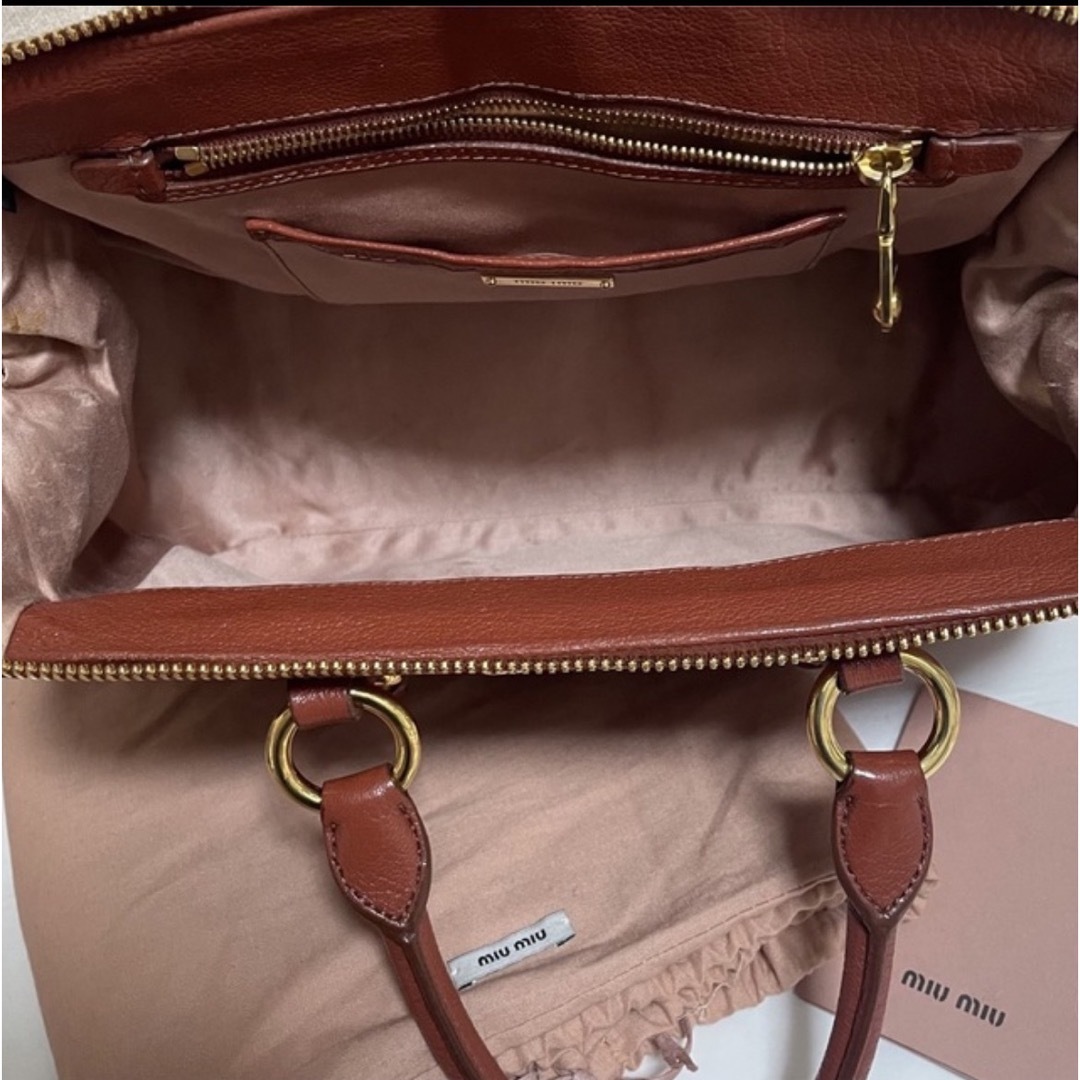 MIU MIU - MIUMIU マドラス ボストンバッグ ショルダーバッグの MIU MIU - MIUMIU マドラス ボストンバッグ ショルダーバッグの