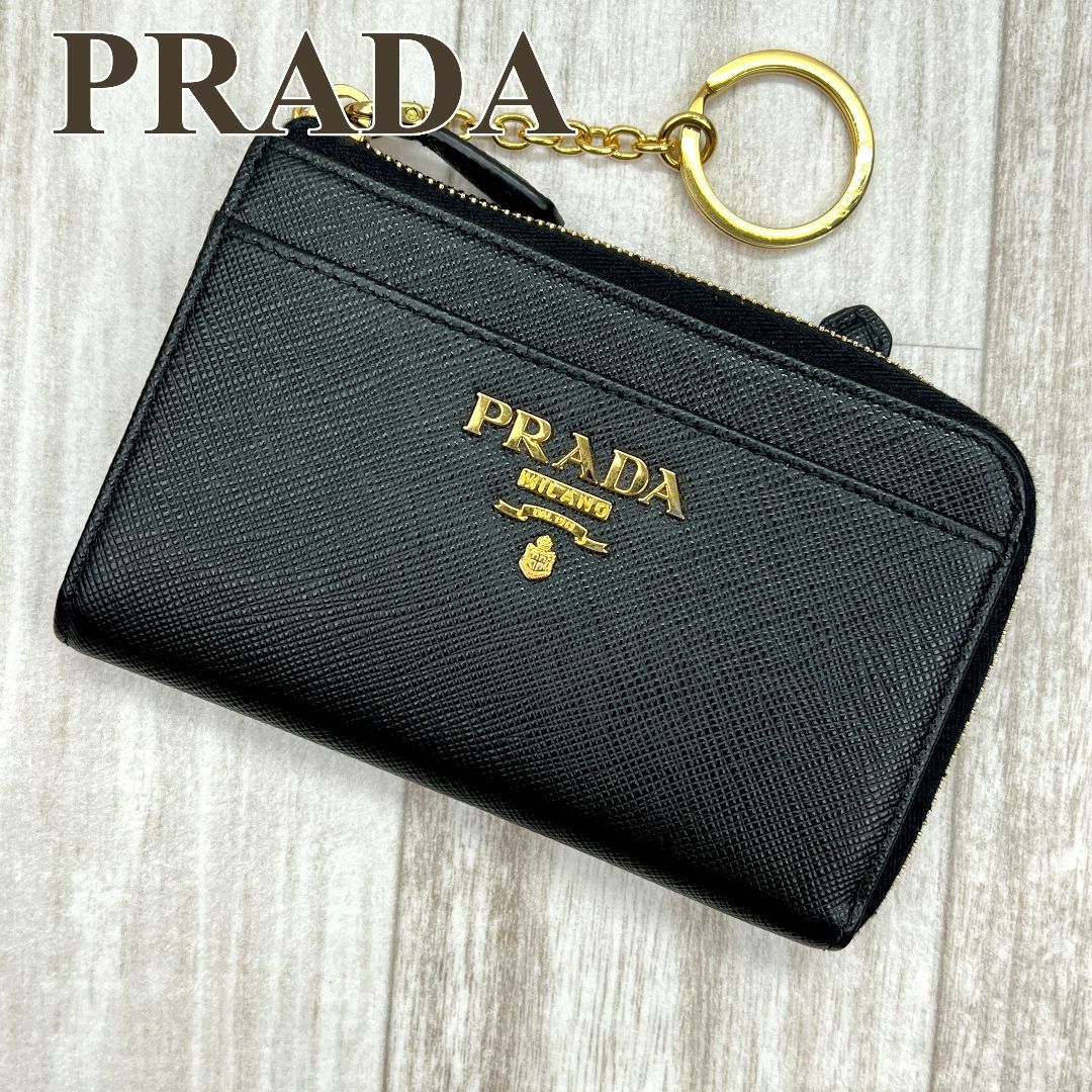 プラダ PRADA フラグメントケース コインケース カードケース ブラック