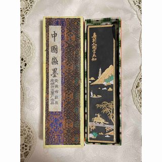 希少　レア　中国墨　大好山水【超漆煙】(書道用品)