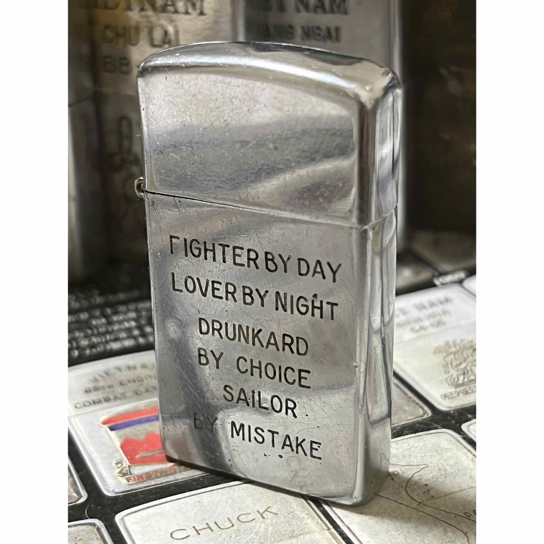 【ベトナムZIPPO】本物 1964年製ベトナムジッポー「兵士」スリム