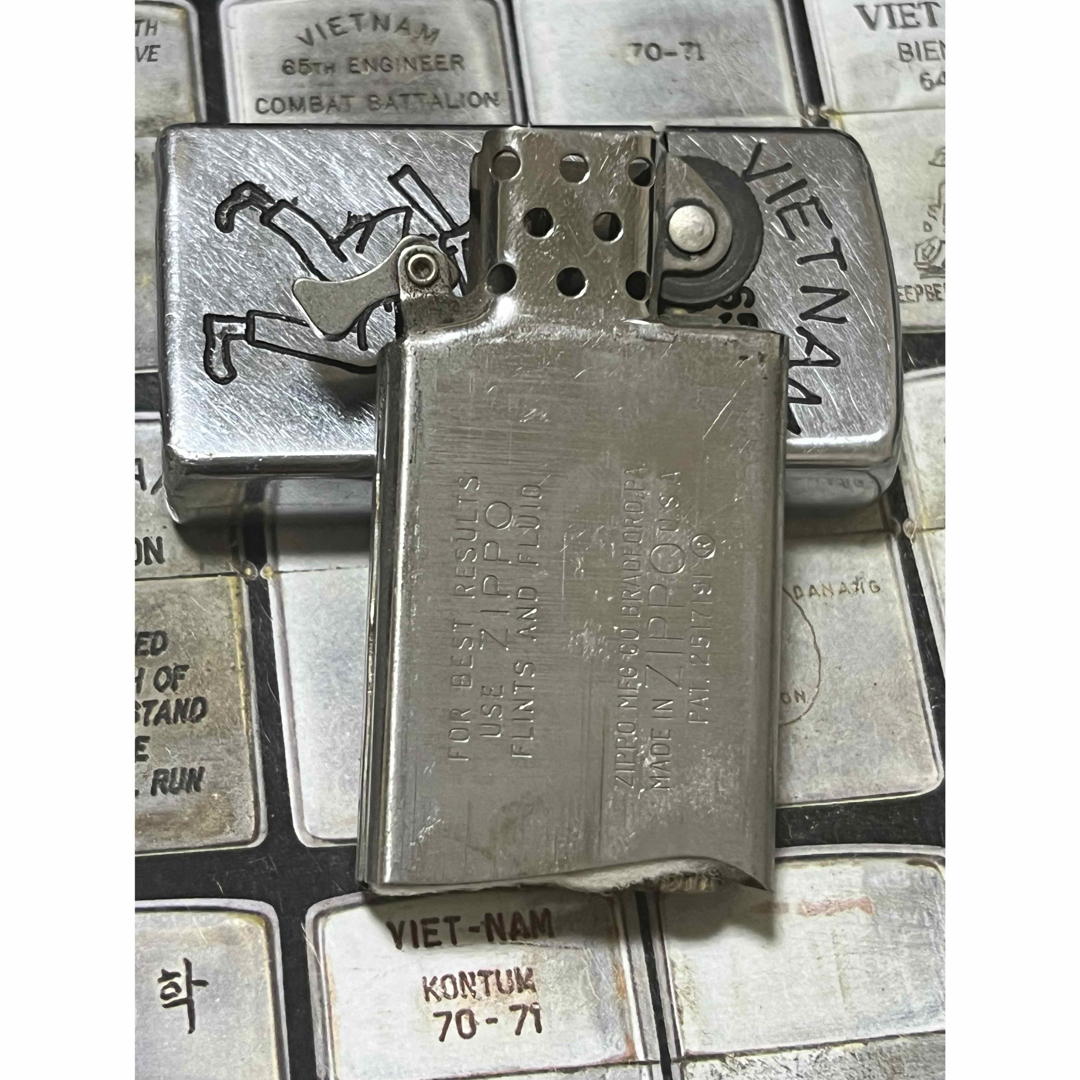 【ベトナムZIPPO】本物 1964年製ベトナムジッポー「兵士」スリム