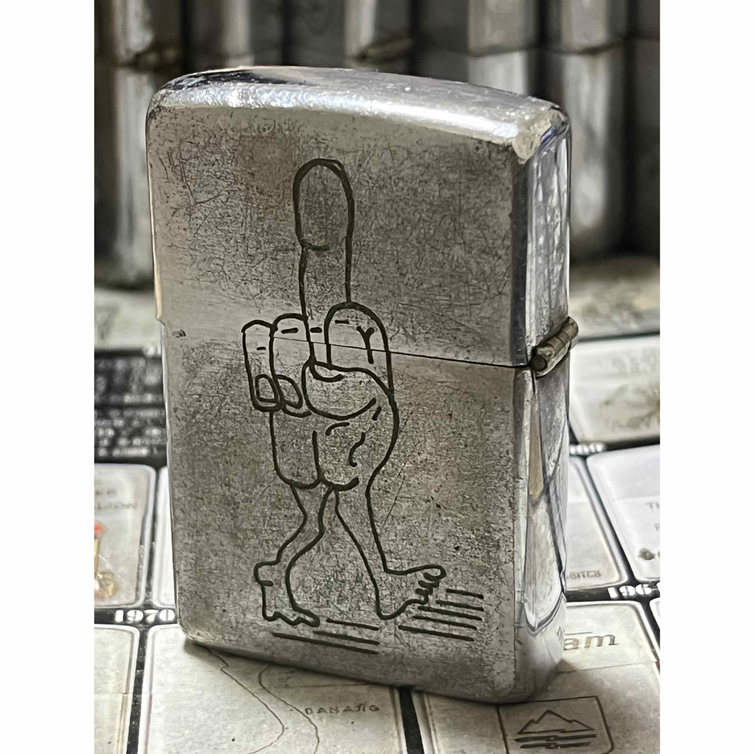 【ベトナムZIPPO】本物 1968年製ベトナムジッポー「ファックマン」HUE