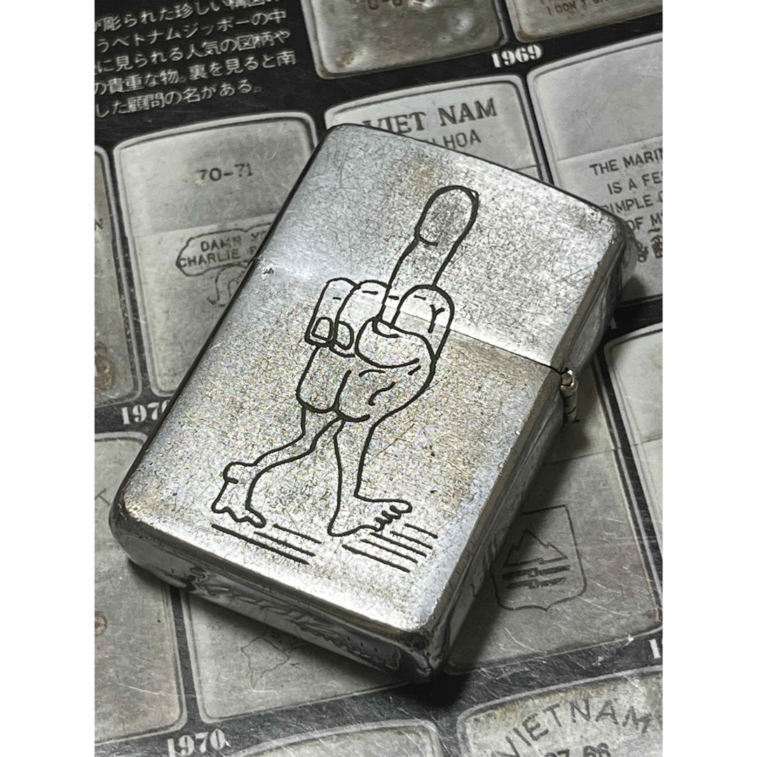 【ベトナムZIPPO】本物 1968年製ベトナムジッポー「ファックマン」HUE