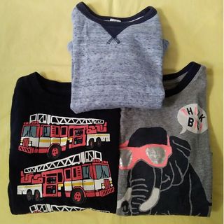 GAPKIDS ギャップ 男の子 子供服 100cm 長袖3着セット(Tシャツ/カットソー)