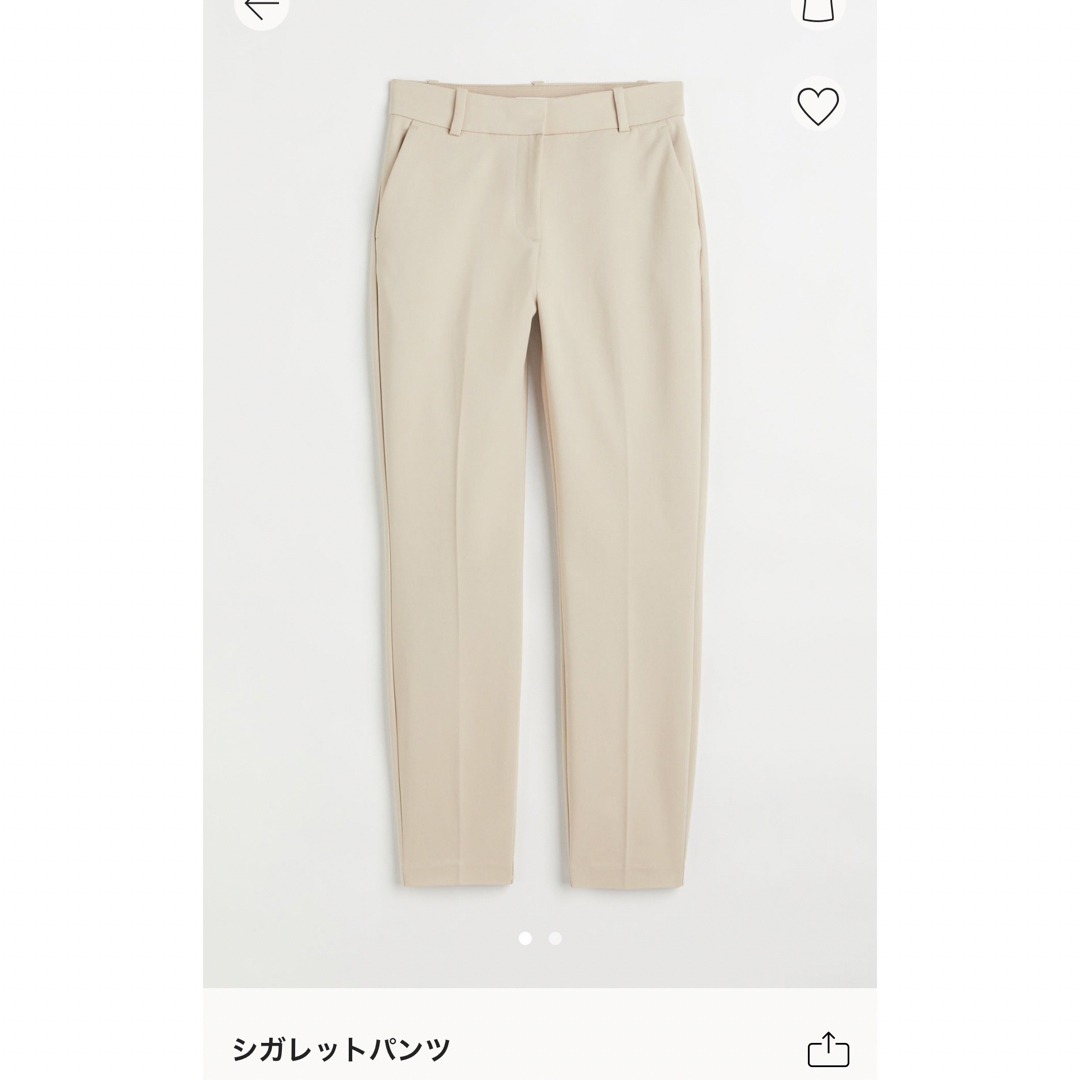 H&M(エイチアンドエム)のH&M スティックパンツ　テーパードパンツ　34 レディースのパンツ(クロップドパンツ)の商品写真