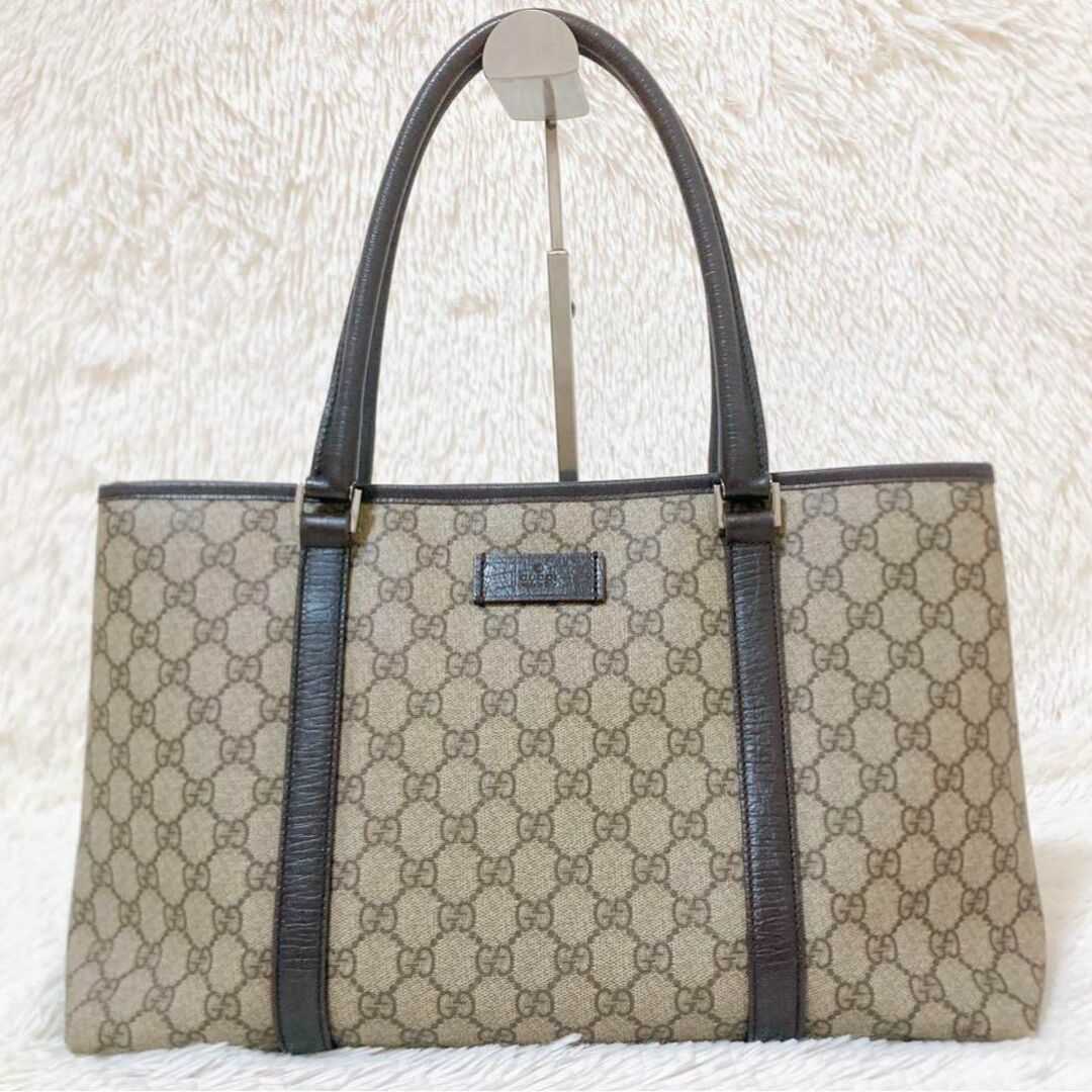 ✨美品✨ GUCCIトートバッグ GGスプリーム A4可能 PVC 肩掛け可能-