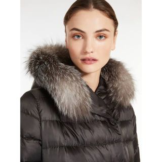 フードトリム送料込◎美品◎s maxmara フォックスファーフードトリム