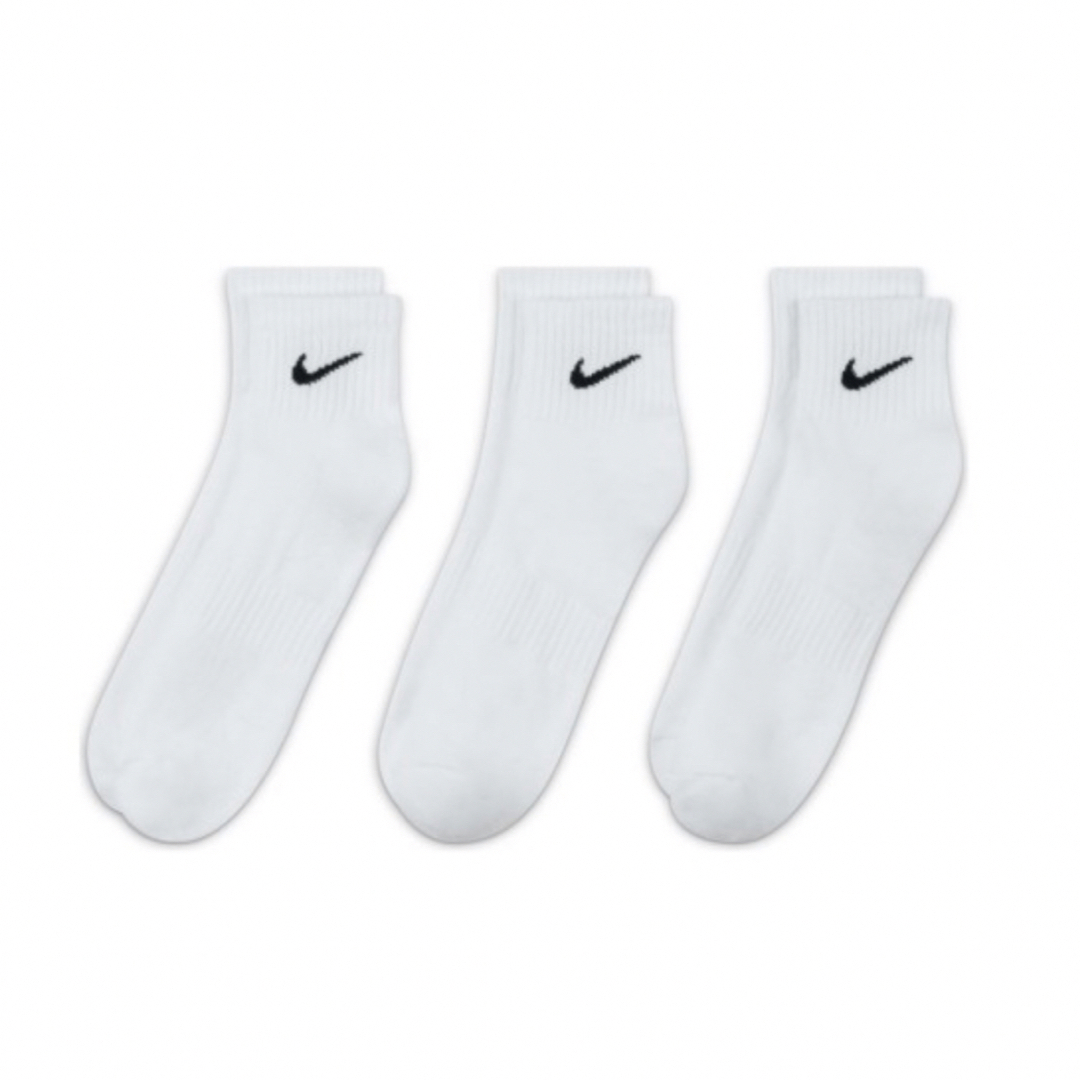 NIKE(ナイキ)のナイキ NIKE エブリデイ クッションド　アンクル　ソックス  ホワイト　3足 メンズのレッグウェア(ソックス)の商品写真