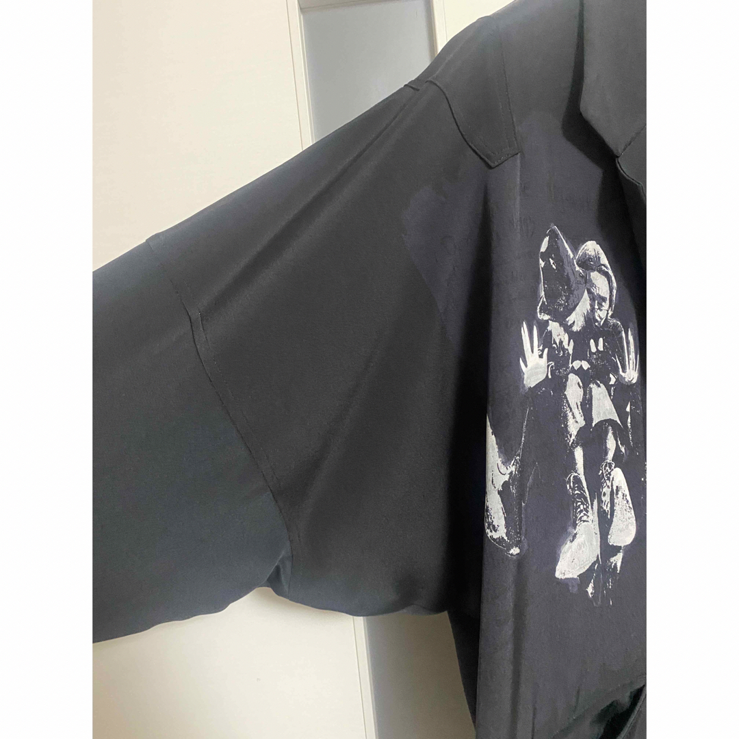 yohji yamamoto 22aw 変形スリーブ　シルクサテン　ジャケット