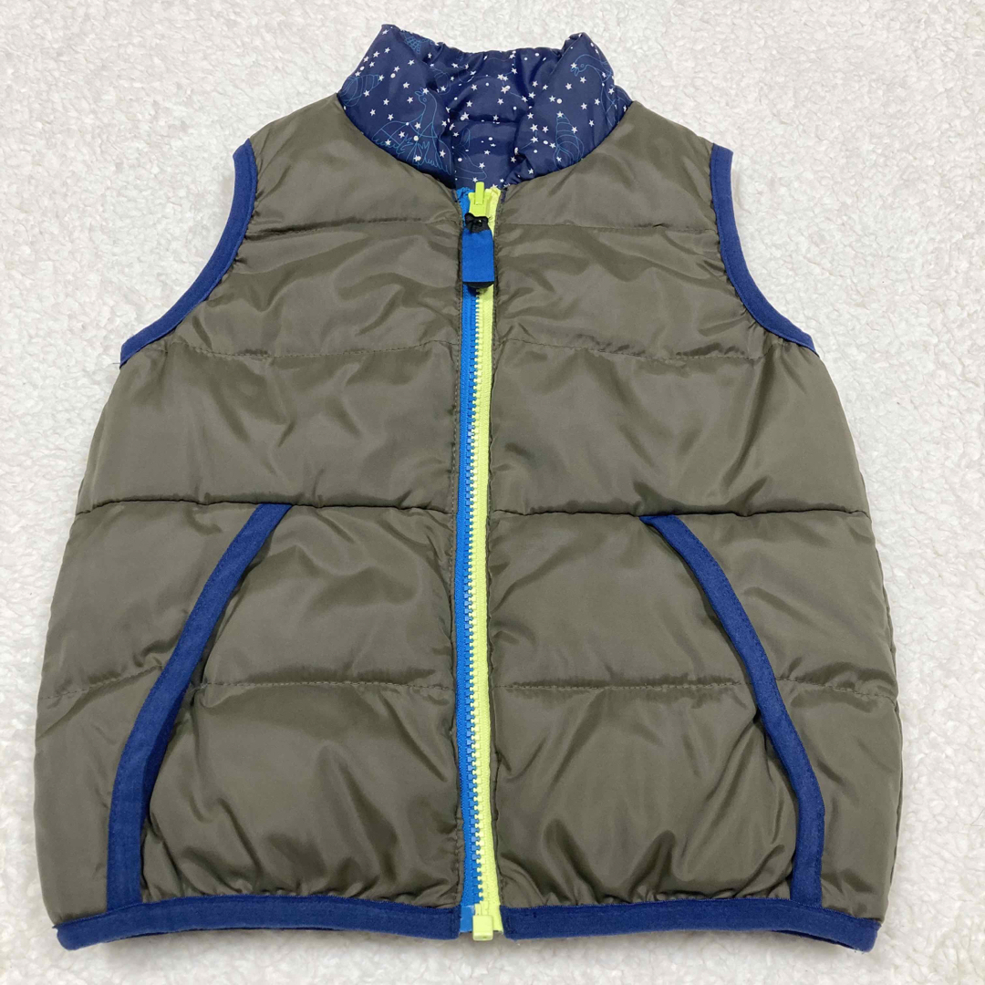 RUGGEDWORKS(ラゲッドワークス)の美品　RUGGEDWORKS  リバーシブル　中綿ベスト 110 キッズ/ベビー/マタニティのキッズ服男の子用(90cm~)(ジャケット/上着)の商品写真