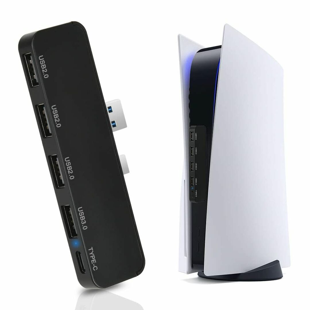 PS5 USBハブ PS5用 5-in-1 USB拡張ハブ L'QECTED プの通販 by *HAPPY