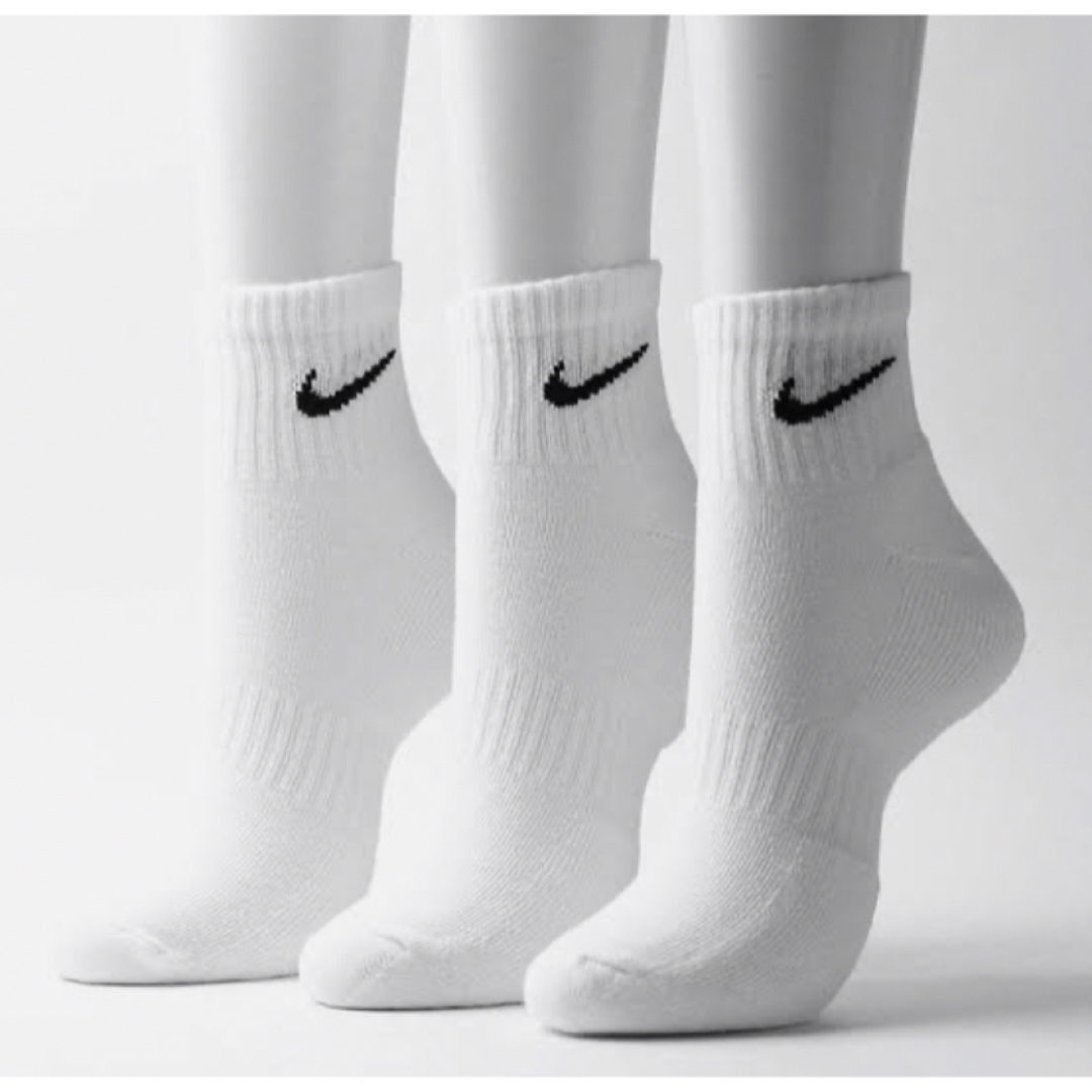 NIKE(ナイキ)のナイキ NIKE エブリデイ クッションド　アンクル　ソックス  ホワイト　6足 メンズのレッグウェア(ソックス)の商品写真