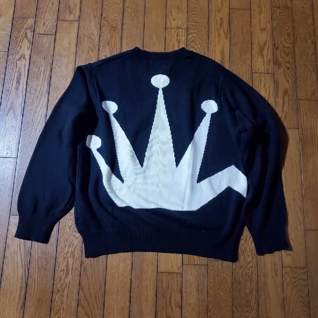 STUSSY(ステューシー)のSTUSSY BENT CROWN ベント クラウンコットンセーター◎サイズM メンズのトップス(ニット/セーター)の商品写真