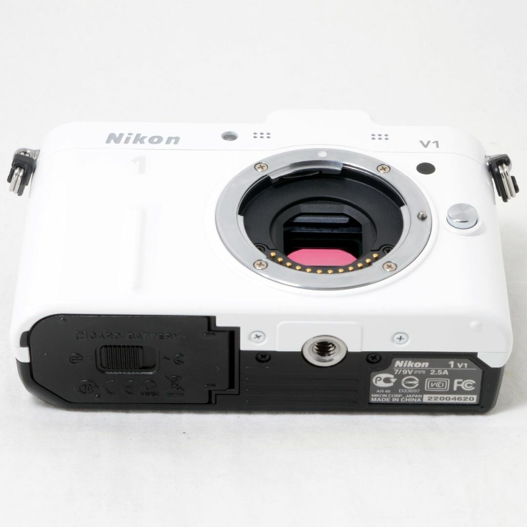 ★iPhone転送★Nikon ニコン1 V1 ホワイト 10-30mm