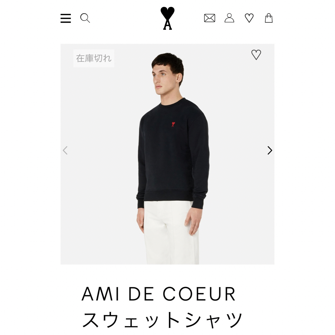 新品  AMI Paris スウェット トレーナー ブラック M