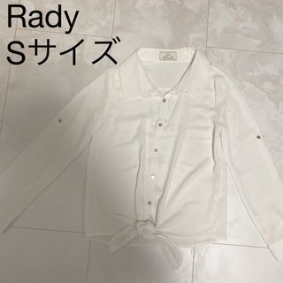 レディー(Rady)の【格安】【キレイめコーデ】Rady 2way ホワイトシャツ 【お姉さんコーデ】(シャツ/ブラウス(長袖/七分))