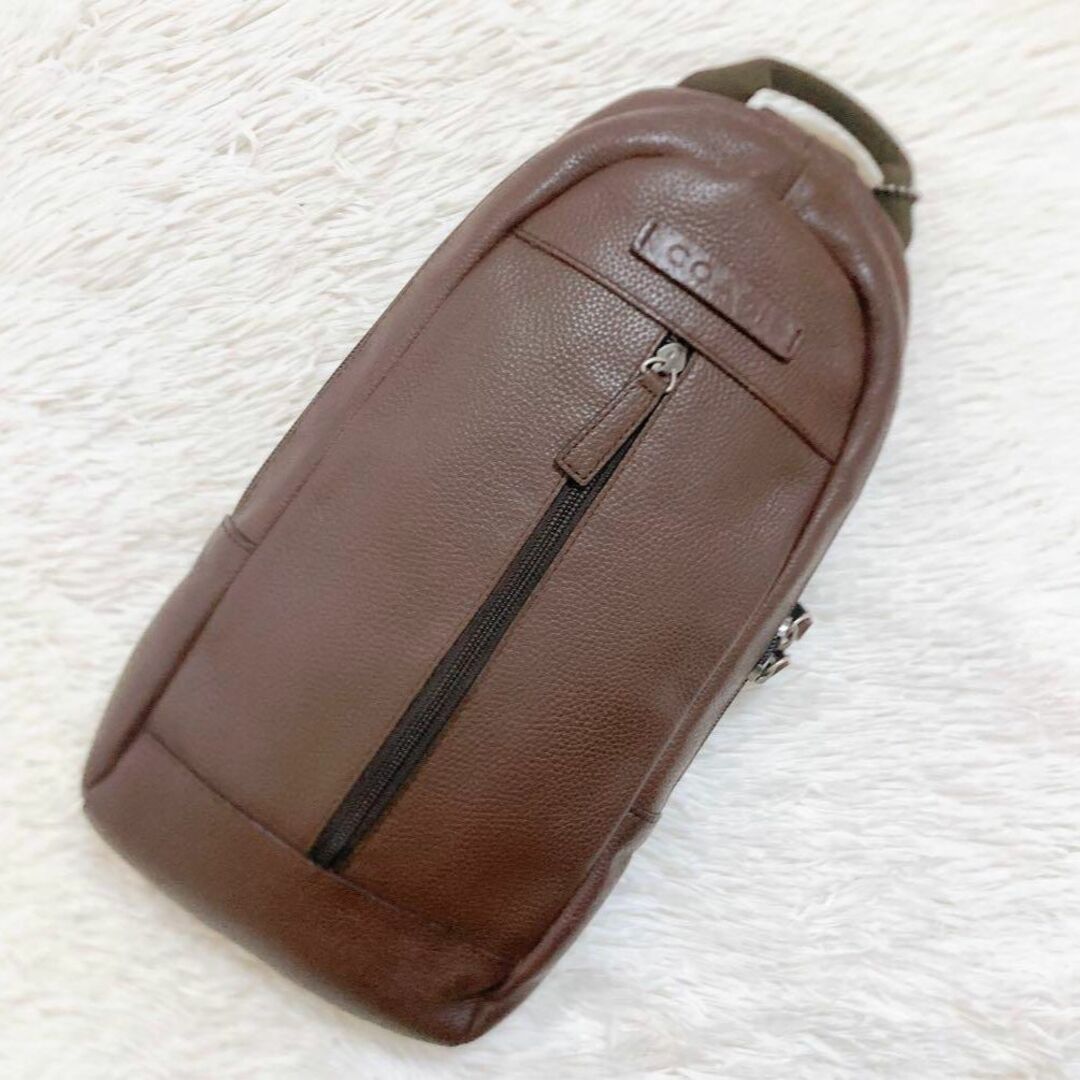 ✨美品✨COACH コーチ　ボディバッグ　ヘリテージ　オールレザー　F70691