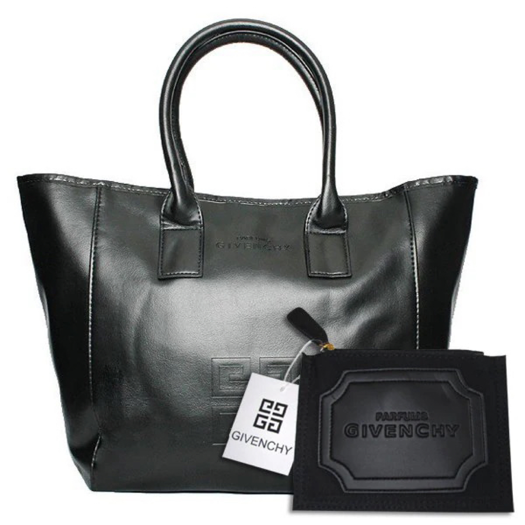 GIVENCHY(ジバンシィ)のGIVENCHY  ジバンシー　トートバッグ　ノベルティ　ブラック　ポーチセット レディースのバッグ(トートバッグ)の商品写真