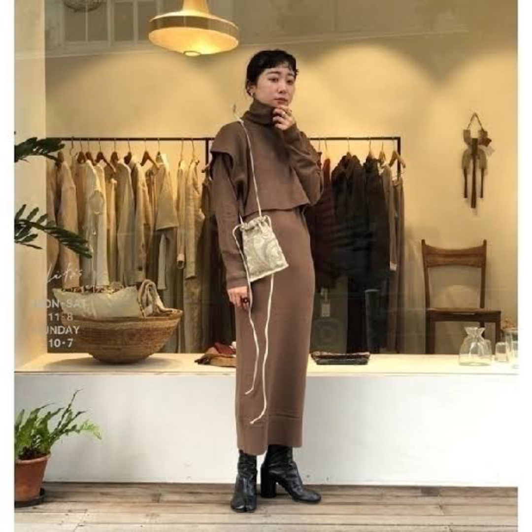 todayful Layered Knit Dress レイヤードニットドレス todayful Layered Knit Dress レイヤードニットドレス