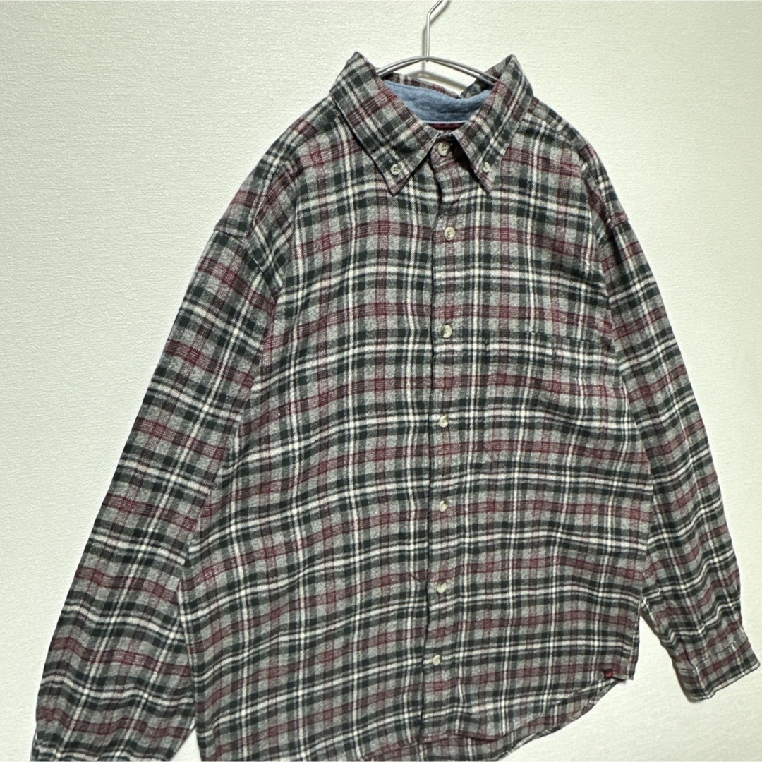 WOOLRICH(ウールリッチ)のWoolrich ウールリッチ ボタンダウンシャツ 長袖 チェック M 海外古着 メンズのトップス(シャツ)の商品写真