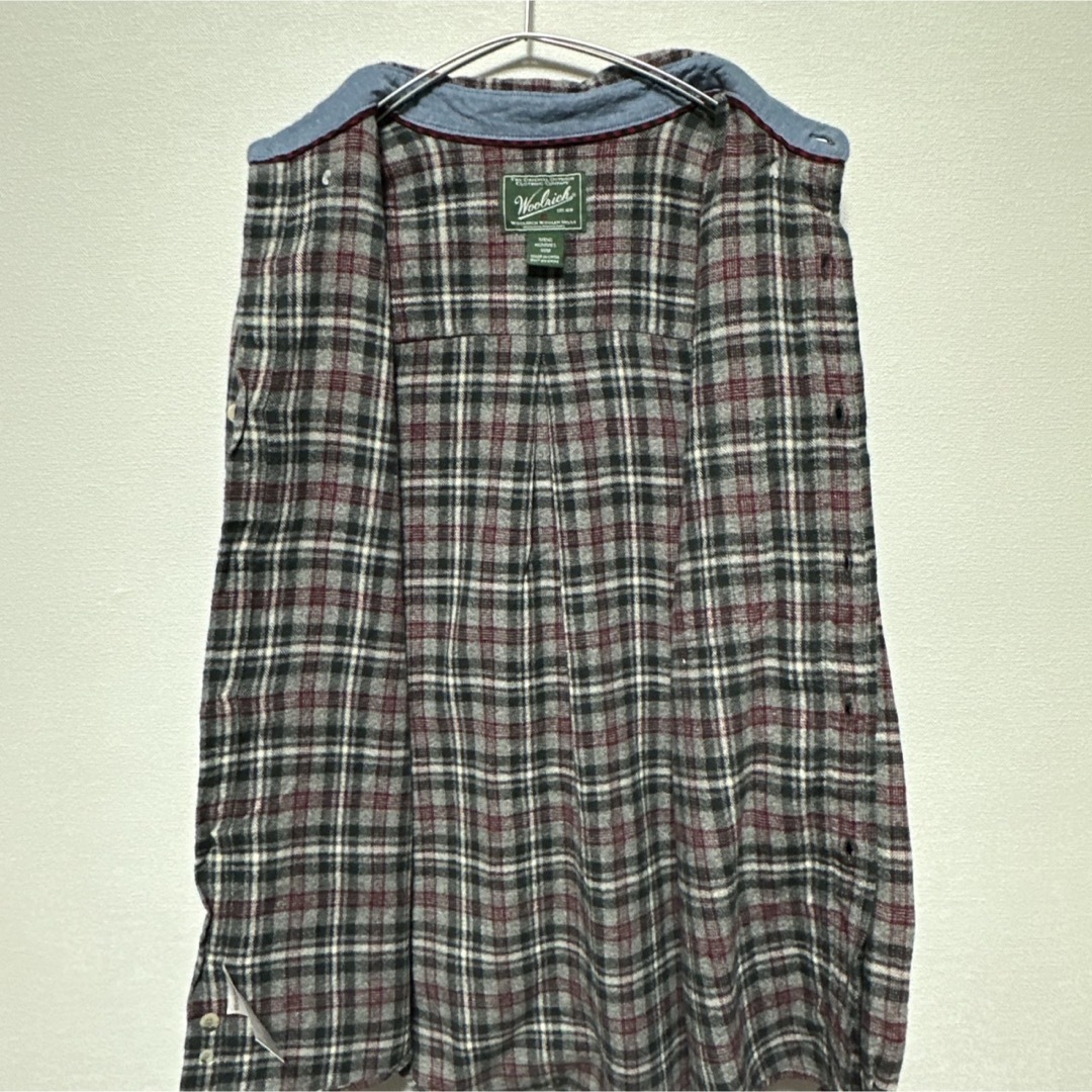 Woolrich ウールリッチ ボタンダウンシャツ 長袖 チェック M 海外 6