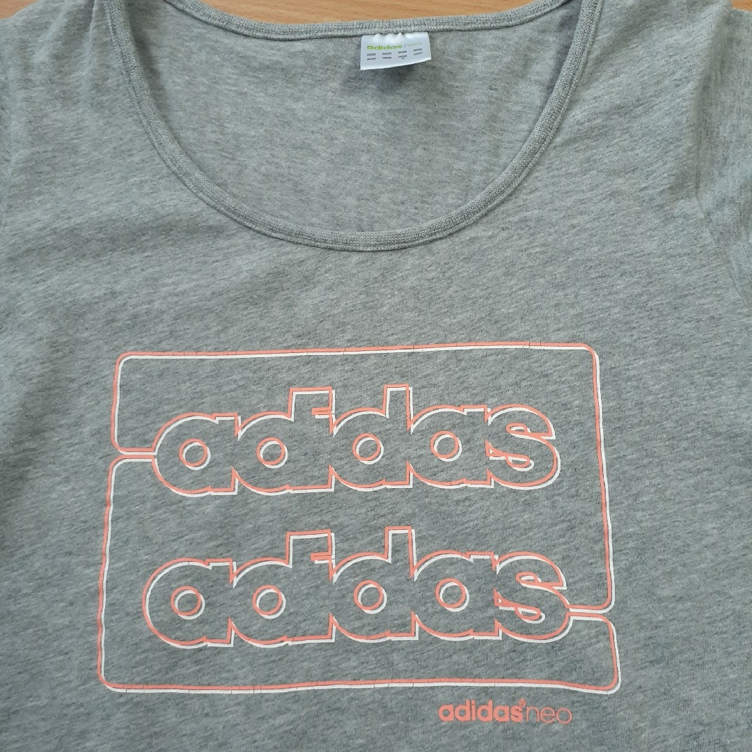 adidas(アディダス)のadidas アディダス パフスリープコットンTシャツ レディースのトップス(Tシャツ(半袖/袖なし))の商品写真