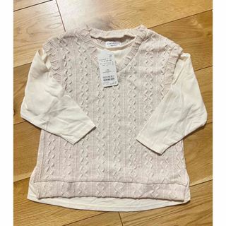 チャオパニックティピー(CIAOPANIC TYPY)のチャオパニック キッズ 110-120cm ニット付きトップス(Tシャツ/カットソー)