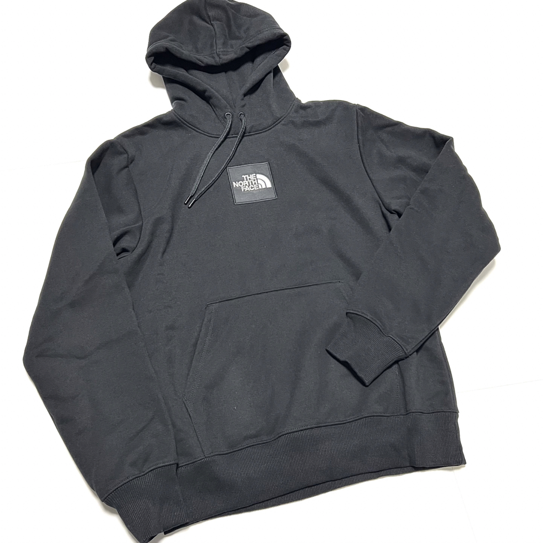 THE NORTH FACE(ザノースフェイス)のS 海外限定 ノースフェイス スウェット パーカ ワッペン ロゴ フーディ 黒 メンズのトップス(パーカー)の商品写真