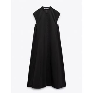 ザラ(ZARA)のZARA  ストレッチサイドトリム ワンピース XS(ロングワンピース/マキシワンピース)