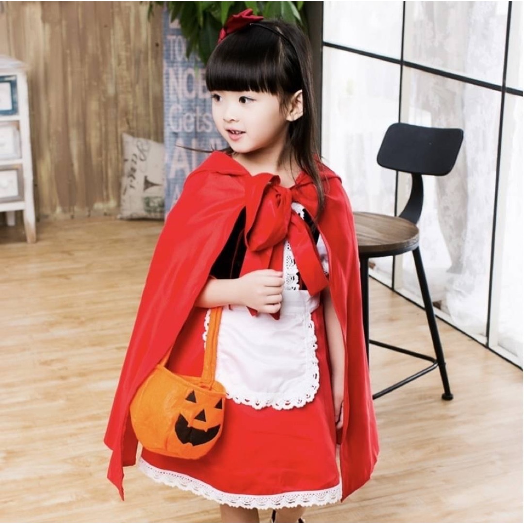 ハロウィン 仮装 赤ずきん コスプレ キッズ 女の子 コスチューム 衣装 130