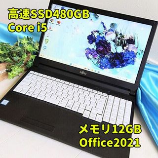 富士通 - ノート PC FUJITSU FMV−LIFEBOOK AH FMVA53A3Wの通販 by