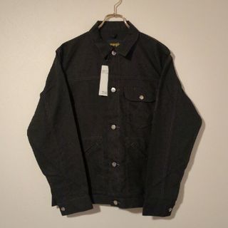 ラングラー(Wrangler)の新品未使用 Wrangler ボタンジャケット  ワークジャケットL 黒(Gジャン/デニムジャケット)