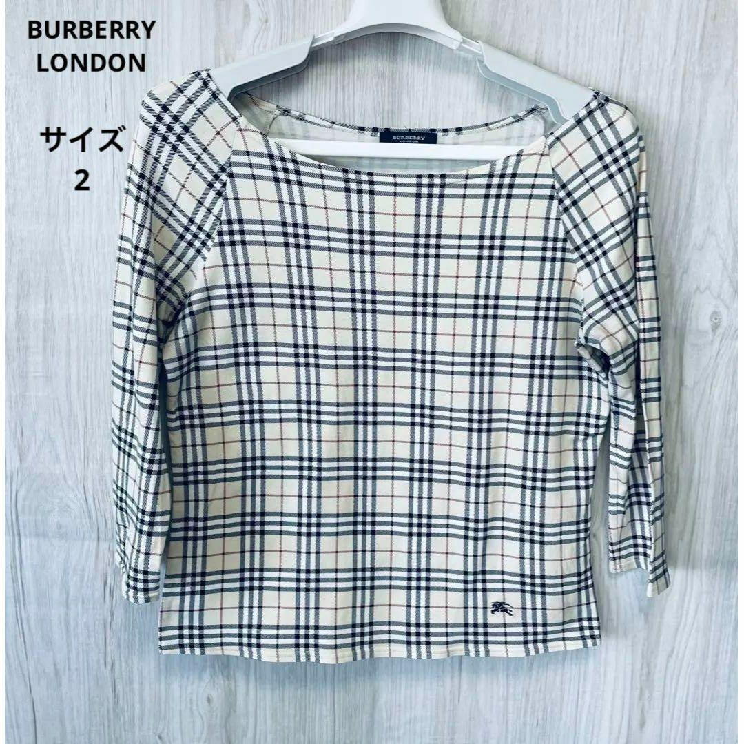 BURBERRY LONDON 美品 ノバチェック カットソー 7分袖 M | フリマアプリ ラクマ 美品 バーバリーロンドン ノバチェック 七分袖カットソー Мサイズ