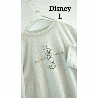 ディズニー(Disney)の♥新品タグ付き ディズニー Disney ミッキーマウス刺繍プリントロンT L(カットソー(長袖/七分))