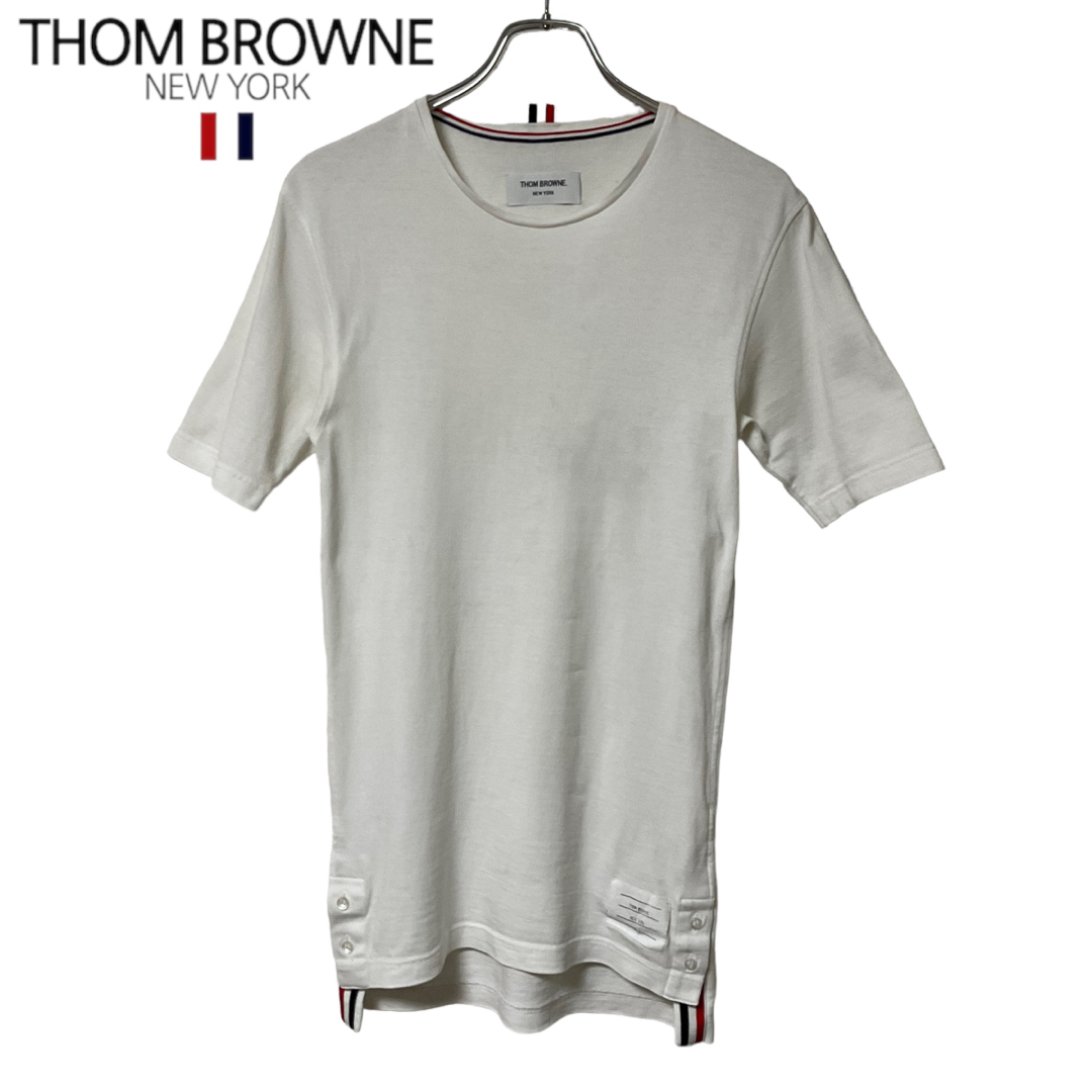 Thom Brownトムブラウン トリコロールTシャツ