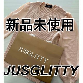 ジャスグリッティー(JUSGLITTY)のJUSGLITTY ジャスグリッティ シアーニット(ニット/セーター)