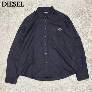 ディーゼル(DIESEL)の極美品 DIESEL 綿リネンシャツ オーバーサイズ Ｄロゴ L(シャツ)