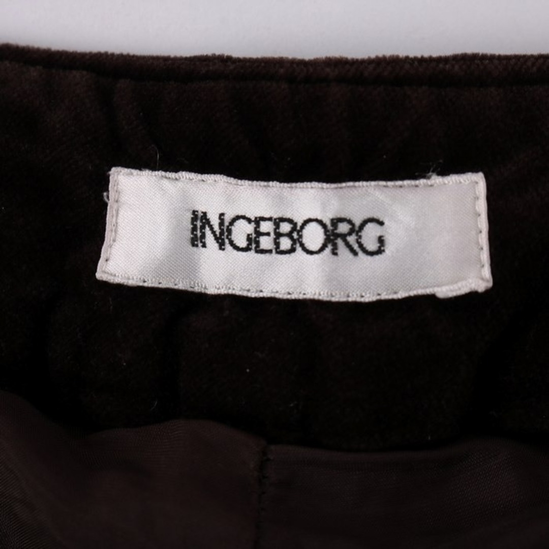 INGEBORG(インゲボルグ)のインゲボルグ ロングパンツ ストレッチ ベロア ベルベット 無地 ボトムス メンズ Sサイズ ブラウン INGEBORG メンズのパンツ(その他)の商品写真