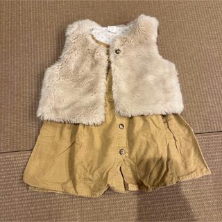 エイチアンドエム(H&M)のＨ＆Ｍベスト  韓国服ワンピース  2点まとめ(ワンピース)