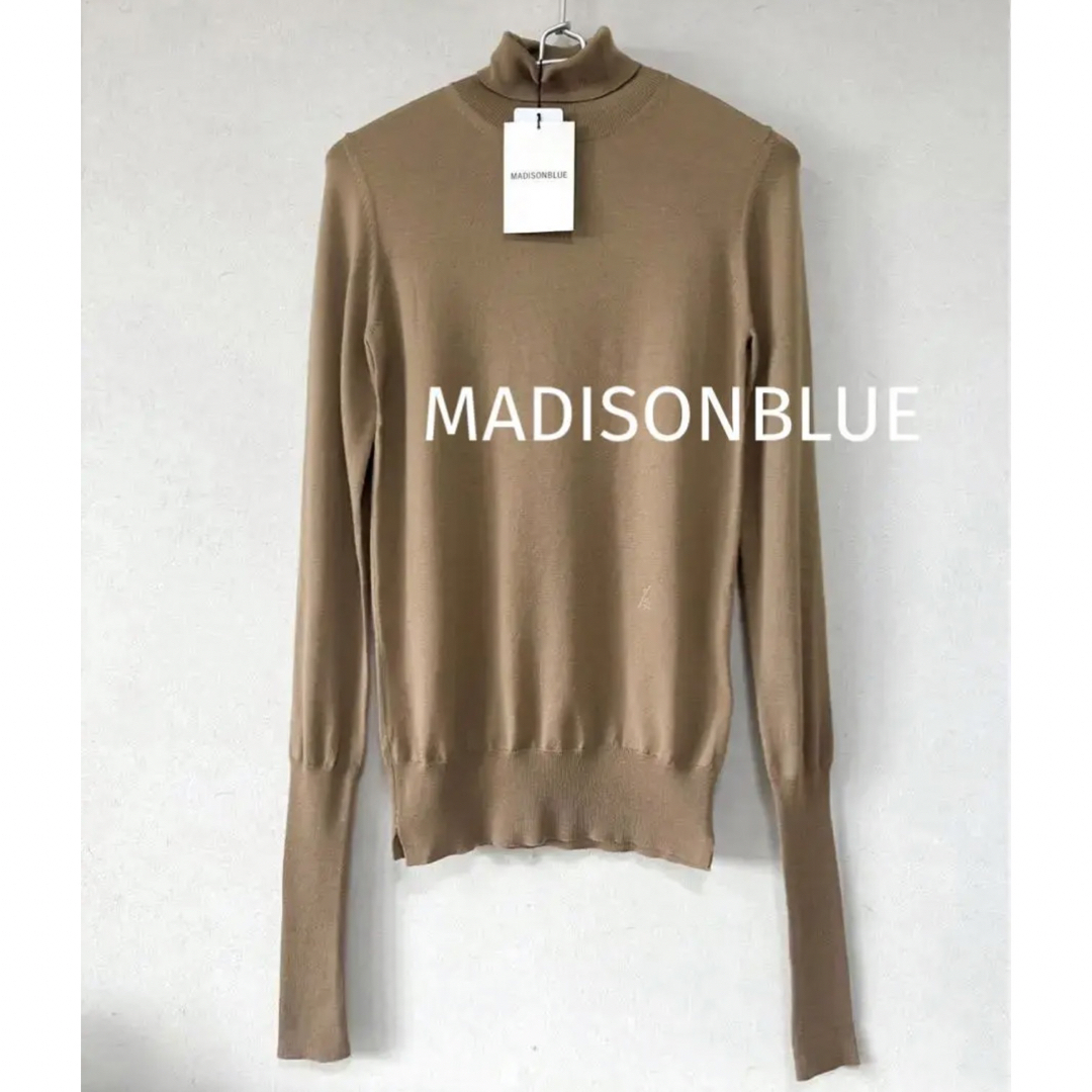 タグ付 MADISONBLUE ハイゲージ タートルネック ニット 00-
