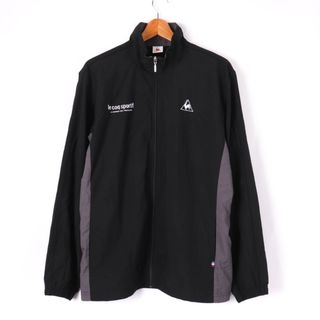 ルコックスポルティフ(le coq sportif)のルコックスポルティフ ウインドジャケット 裏起毛 トップス スポーツウエア 大きいサイズ メンズ Oサイズ ブラック le coq sportif(ナイロンジャケット)