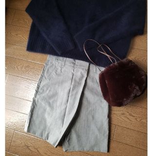 アダムエロぺ(Adam et Rope')のショートパンツ　シルク混　PINCEAU  アダムエロペ(カジュアルパンツ)