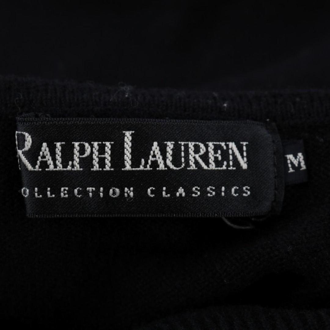 Ralph Lauren(ラルフローレン)のラルフローレン 長袖ニット セーター タートルネック 無地 トップス カシミヤ100% レディース Mサイズ ブラック RALPH LAUREN レディースのトップス(ニット/セーター)の商品写真
