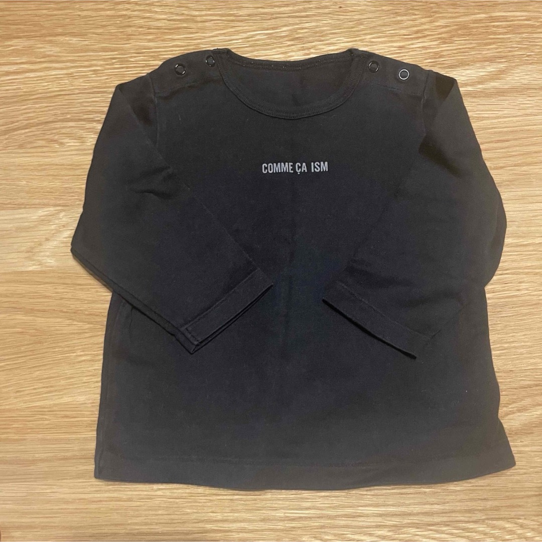 COMME CA ISM(コムサイズム)のコムサイズム ロゴ 長袖tシャツ 70cm キッズ/ベビー/マタニティのベビー服(~85cm)(Ｔシャツ)の商品写真